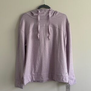 Apana Sweatshirt Womens Size XL Lavender Long Sleeves Stretch Workout Outdoor